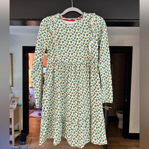 Mini Boden Girls  Long Sleeve Floral Long Sleeve Floral Print Dress NWT Size 12